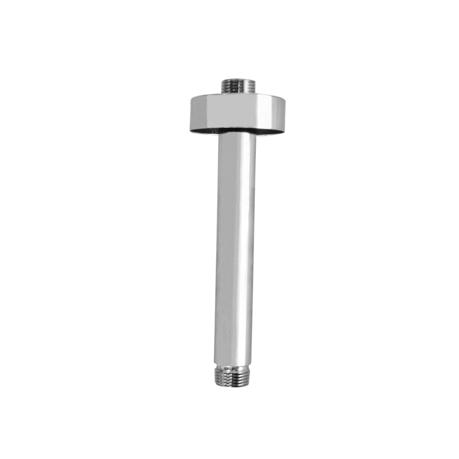 Chrome bathroom filler valve with threaded ends, suitable for modern bathroom installation and repair. Perfect for controlling water flow in baths and showers with high durability.