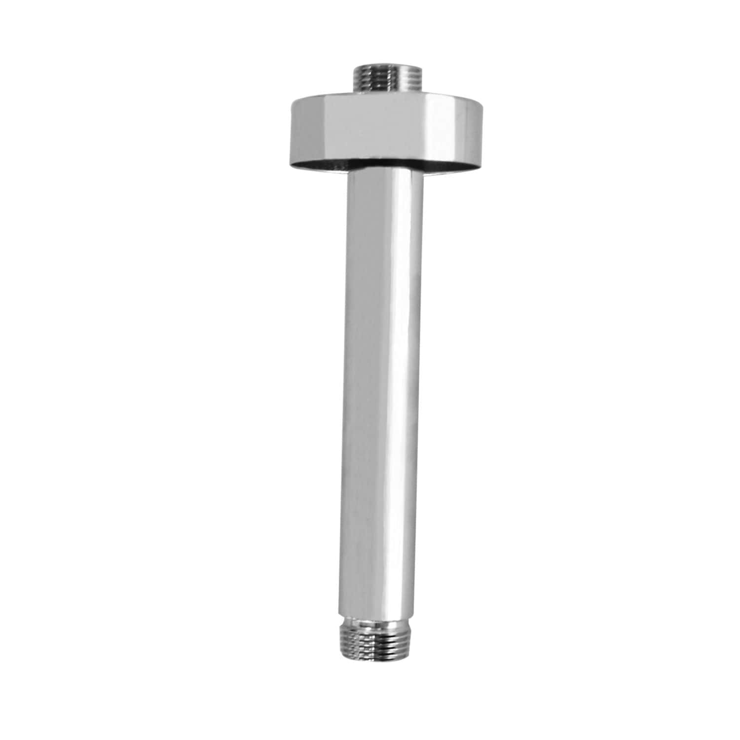 Flexible shower riser rail, chrome finish, durable bathroom accessory for adjustable shower height from Bubly Bathrooms.