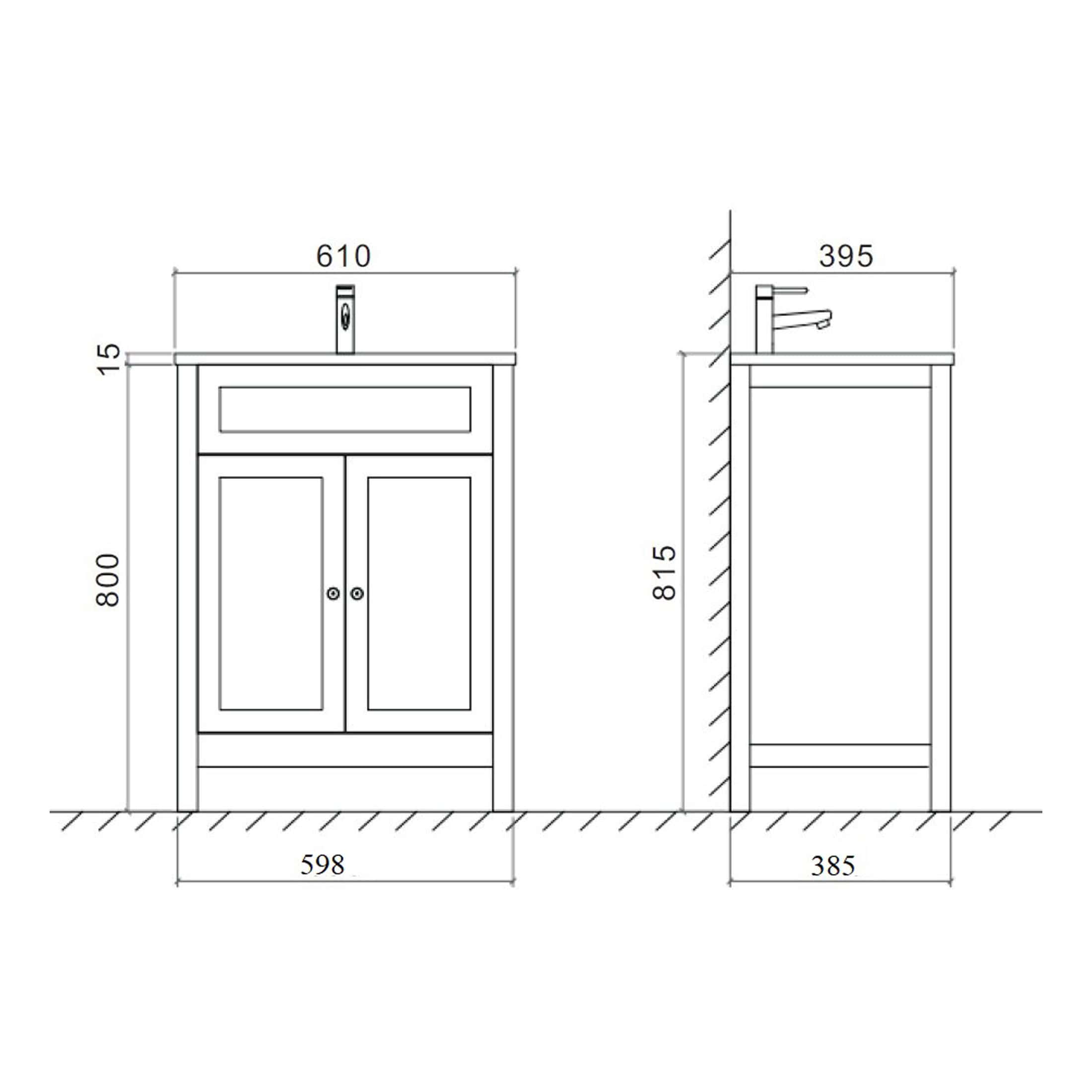 Elegant bathroom vanity unit with integrated sink, wooden cabinet, and modern tap, designed for stylish and functional bathroom storage solutions. Ideal for contemporary bathroom decor.