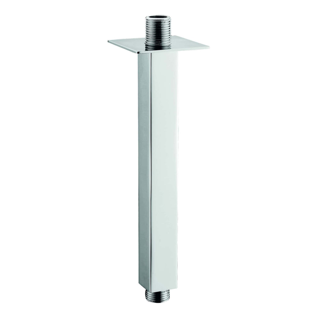 Polished silver bathroom shower riser with adjustable height and modern design, ideal for contemporary bathroom decor. Durable and easy to install, perfect for upgrading your shower setup.