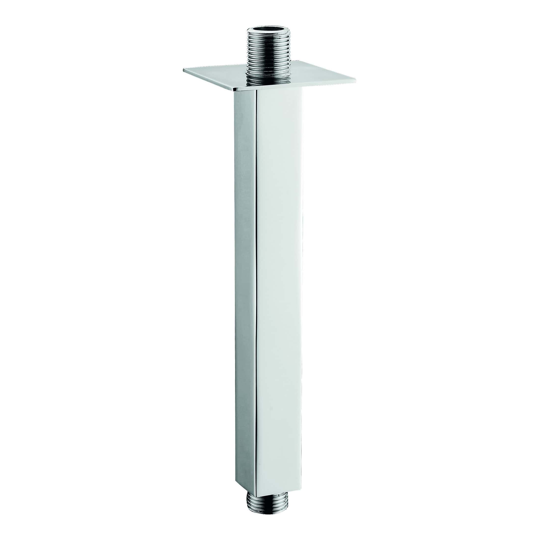 Polished silver bathroom shower riser with adjustable height and modern design, ideal for contemporary bathroom decor. Durable and easy to install, perfect for upgrading your shower setup.