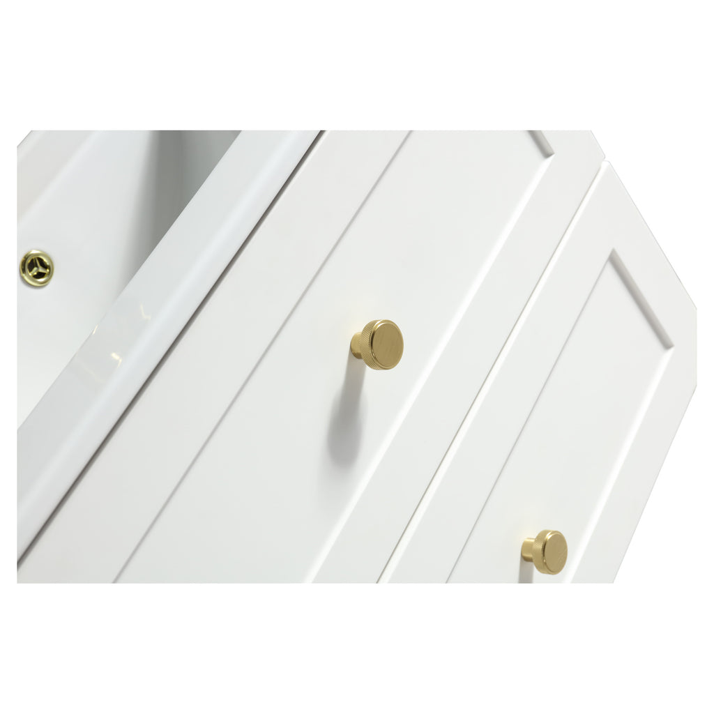 Tailored Bakewell 2 Drawer Wall Hung Vanity With Basin - 610mm Wide - 1 TH, Silk White - view 8