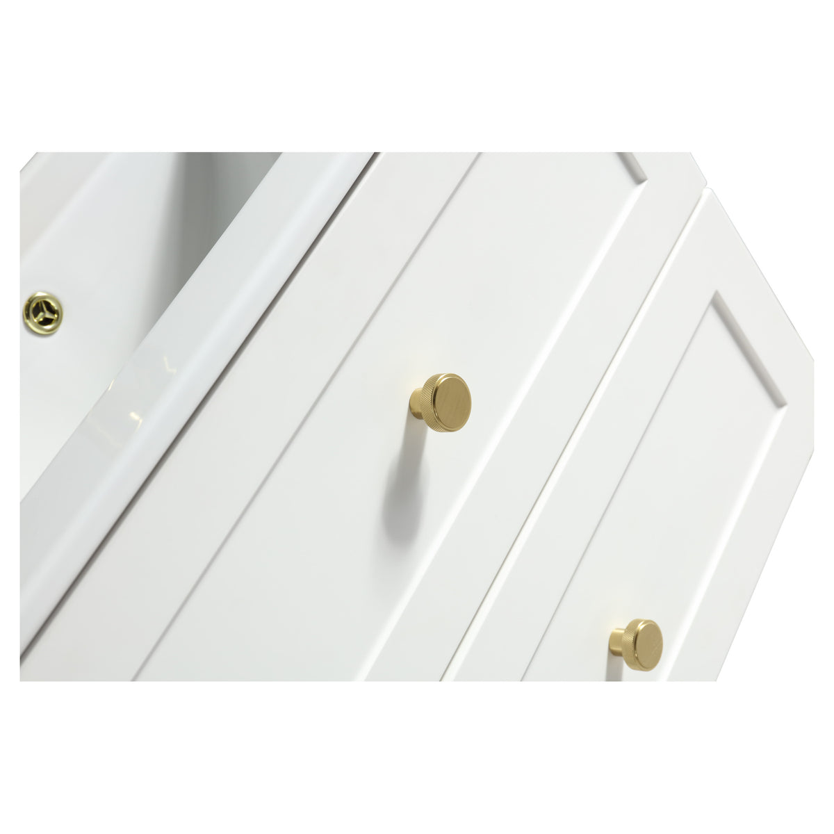 Tailored Bakewell 2 Drawer Wall Hung Vanity With Basin - 610mm Wide - 1 TH, Silk White - view 8