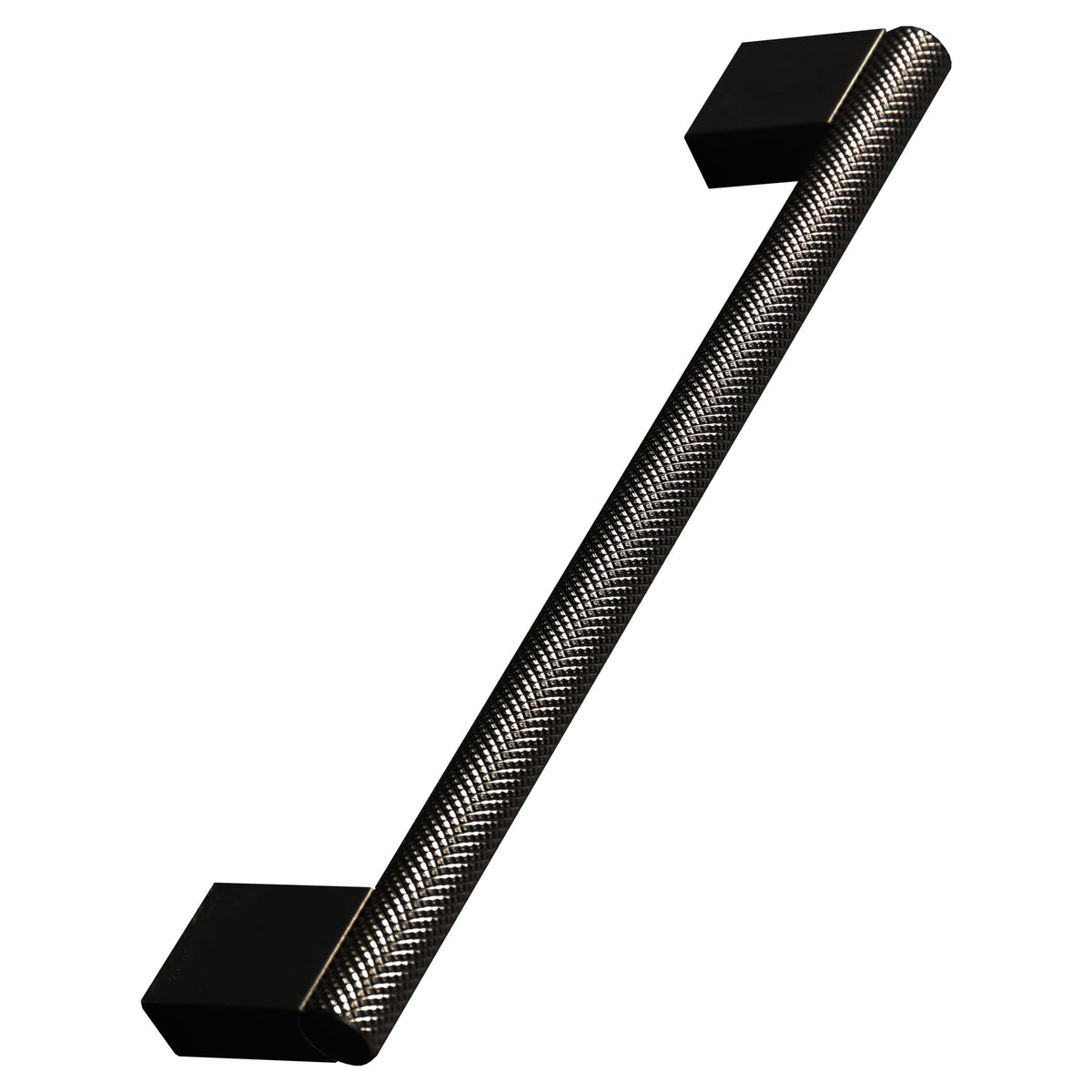 Tailored Straight Knurled Furniture Handel, Black