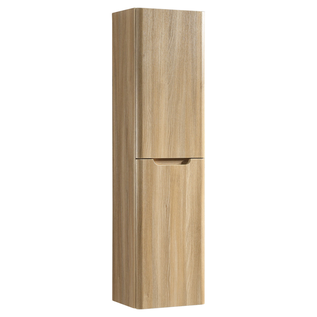 Tailored Monza 2 Door Wall Hung Tall Storage Unit - 1500mm High, Country Oak - view 5