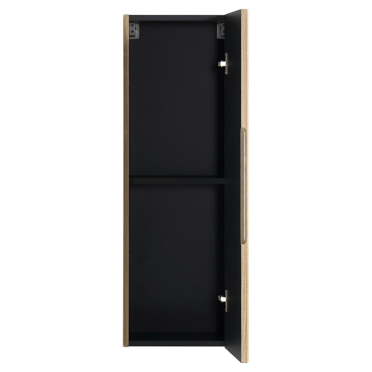 Tailored Flauto 1 Door Wall Mounted Medium Storage Unit - 900mm High, Country Oak - view 8