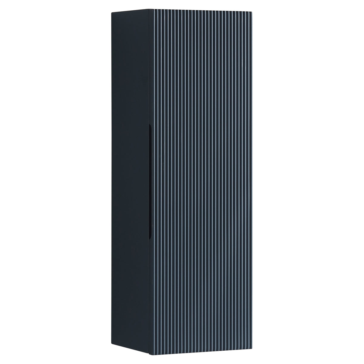 Tailored Flauto 1 Door Wall Mounted Medium Storage Unit - 900mm High, Midnight Shadow - view 1