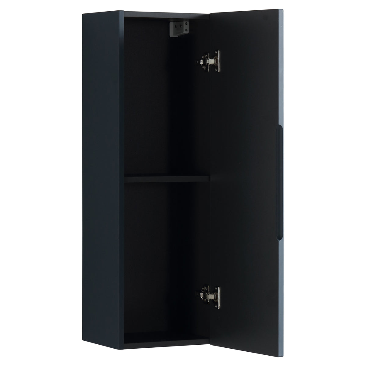 Tailored Flauto 1 Door Wall Mounted Medium Storage Unit - 900mm High, Midnight Shadow - view 5