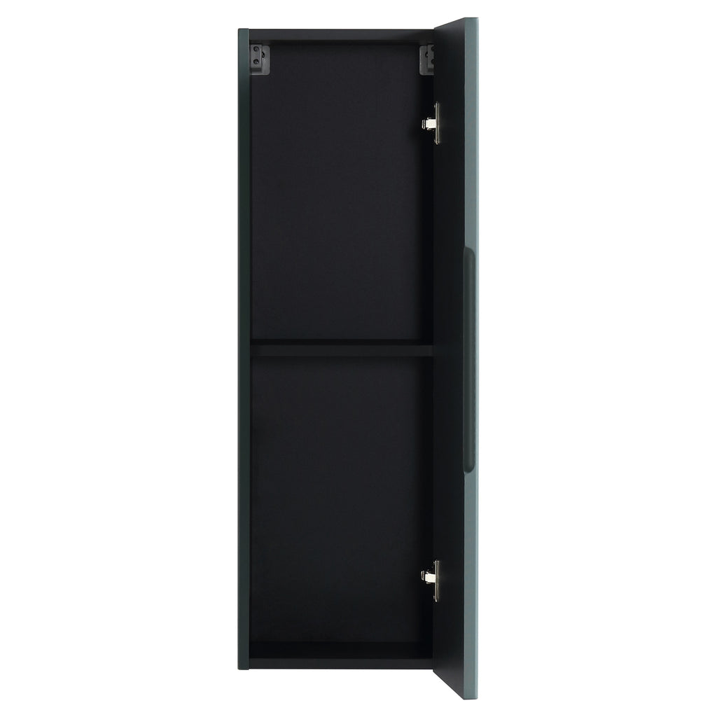 Tailored Flauto 1 Door Wall Mounted Medium Storage Unit - 900mm High, Smoked Sage - view 6
