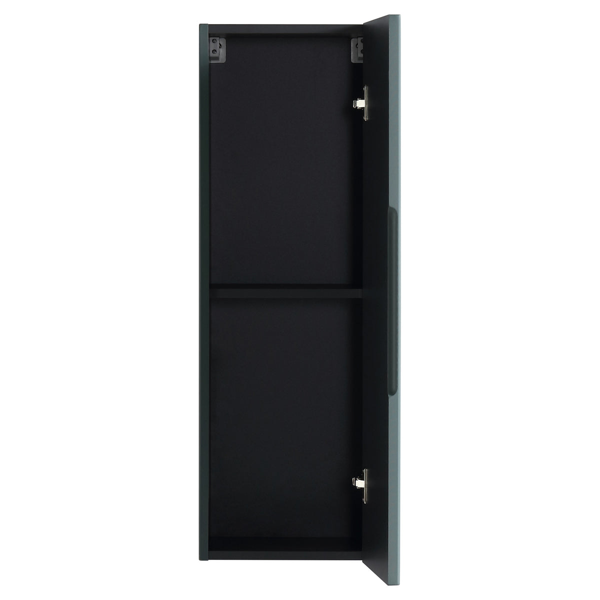 Tailored Flauto 1 Door Wall Mounted Medium Storage Unit - 900mm High, Smoked Sage - view 6