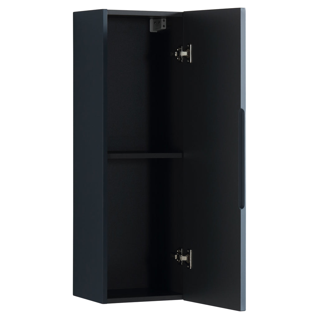 Tailored Piatta 1 Door Wall Hung Medium Storage Unit - 900mm High, Midnight Shadow - view 5
