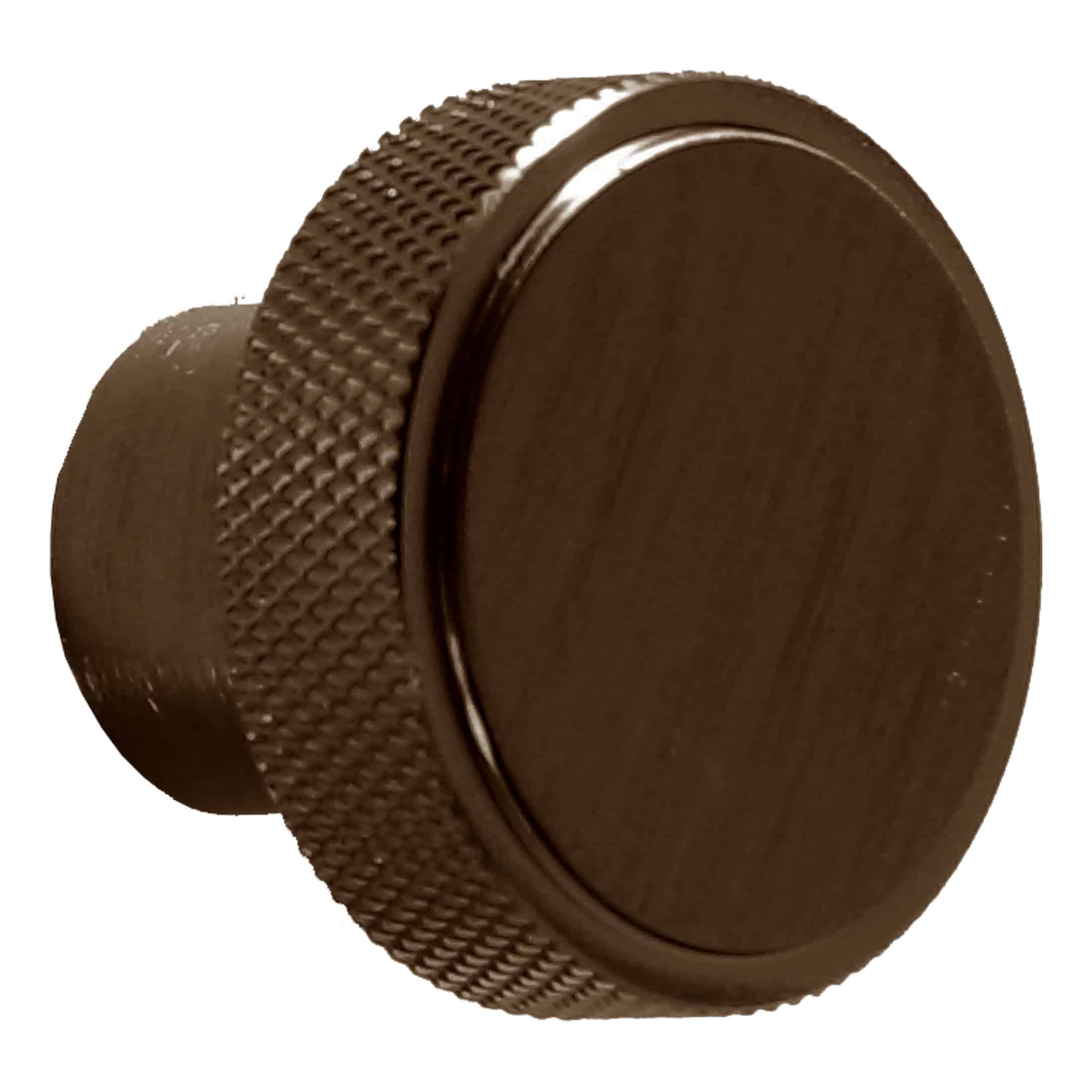 Polished bronze bathroom door knob with textured grip, ideal for modern bathroom decor. Designed for durability and style, perfect for enhancing your bathroom's aesthetic and functionality.
