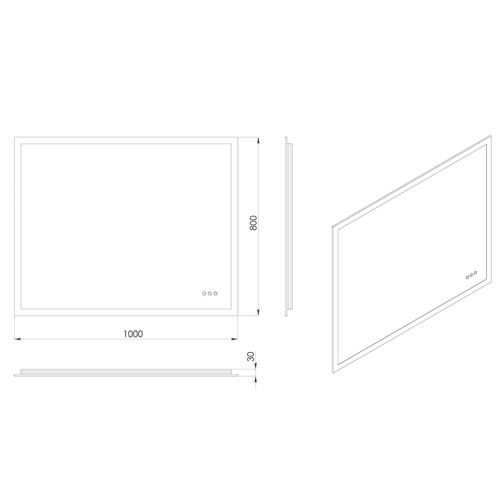 Sleek, modern glass shower panel with adjustable settings, measuring 1000mm x 800mm for stylish and functional bathroom upgrades.