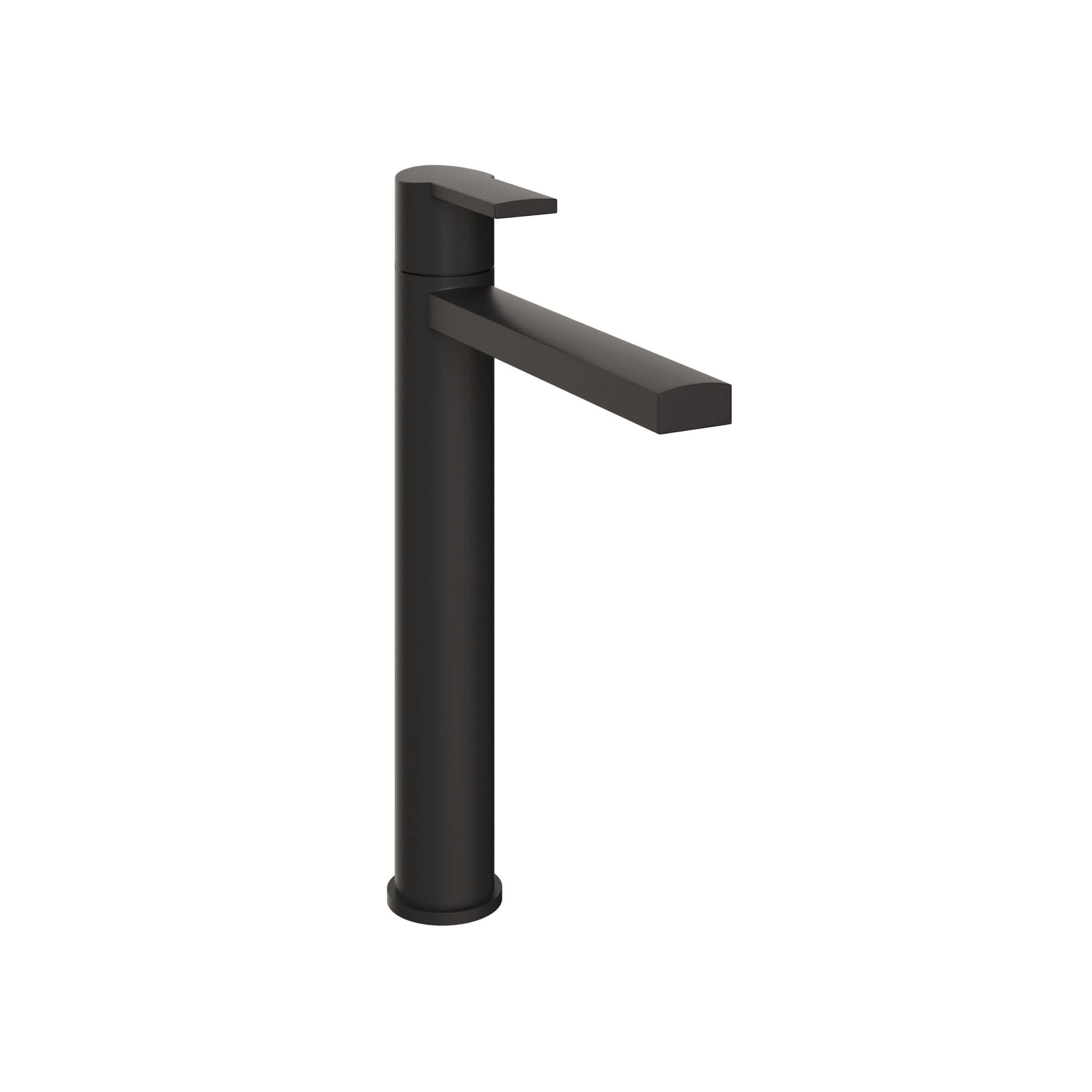 Modern black bathroom basin tap with sleek, minimalist design for contemporary bathrooms. Perfect for enhancing bathroom aesthetics and functionality with high-quality fixtures.
