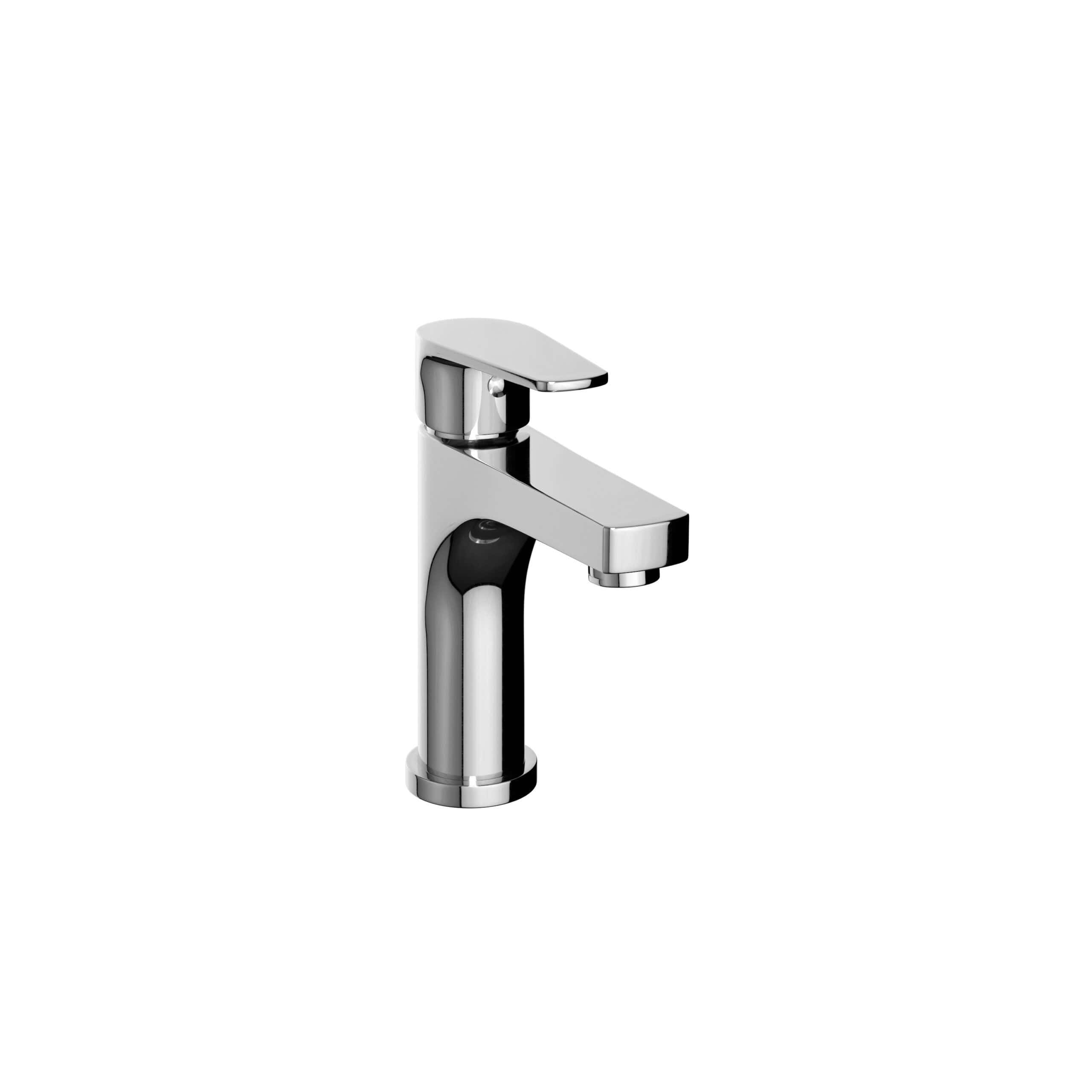 Sleek chrome bathroom tap with modern design, ideal for contemporary kitchens or bathrooms, providing reliable water flow and stylish appearance.