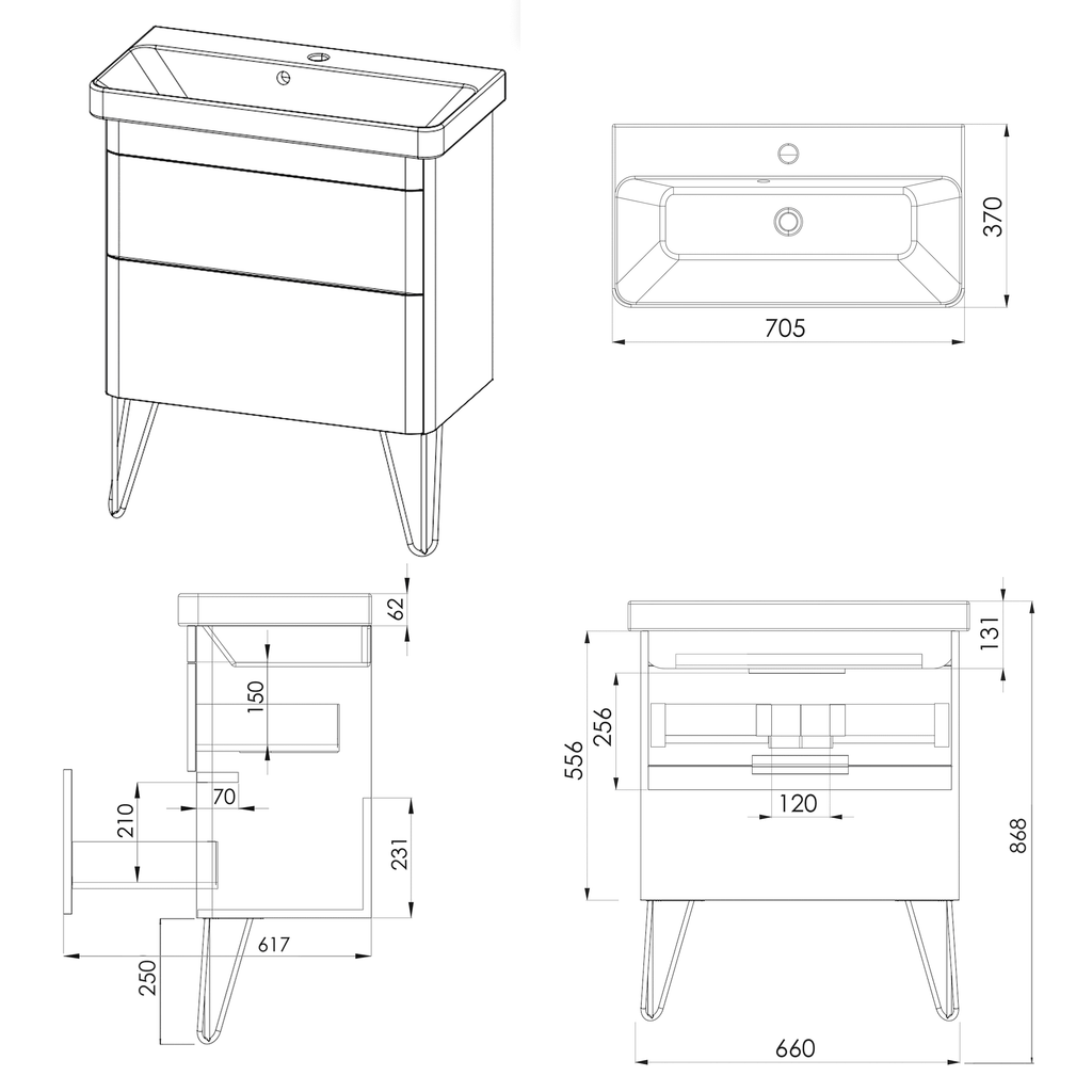 Elegant bathroom vanity unit with integrated sink, modern design, and durable materials - perfect for contemporary Bubly bathroom decor.