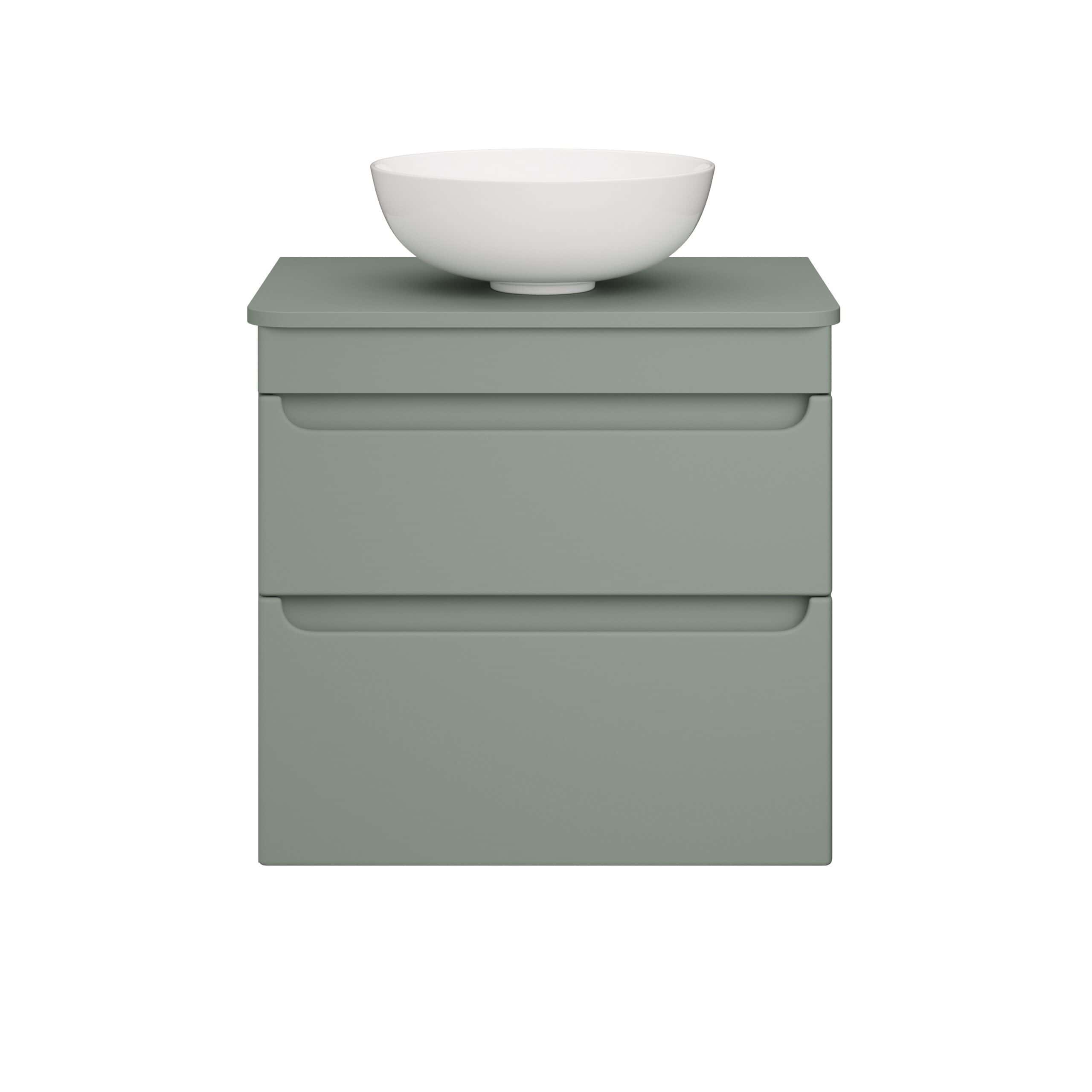 Sleek grey bathroom vanity unit with integrated basin, modern design, minimalistic style, ideal for contemporary bathrooms, provides stylish storage and functionality.