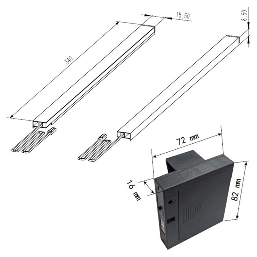 Tailored LED Drawer Light - Bolzana, Flauto and Piatta