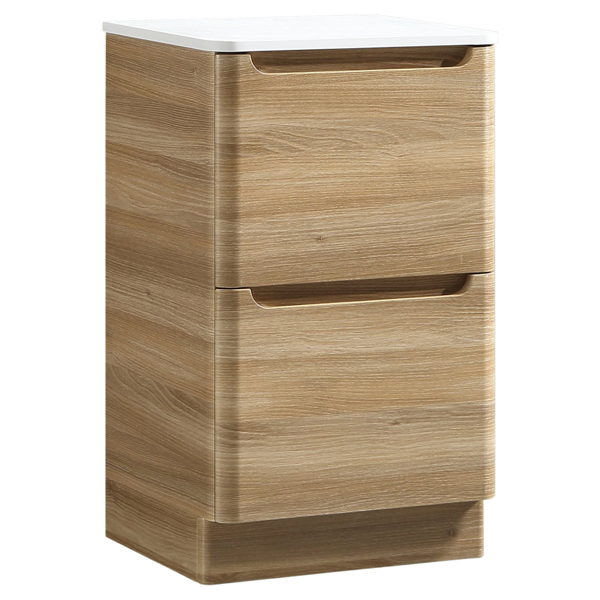Tailored Monza 500mm Floor Standing Vanity with Sintered Stone Counter Top, Country Oak - view 4