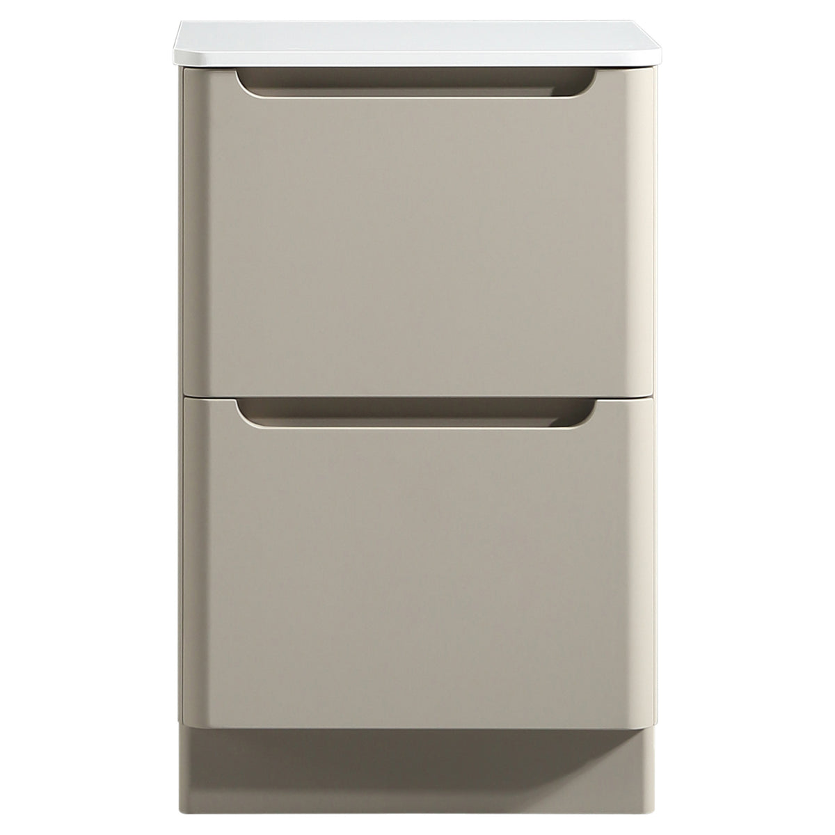 Tailored Monza 500mm Floor Standing Vanity with Sintered Stone Counter Top, Soft Coffee - view 5