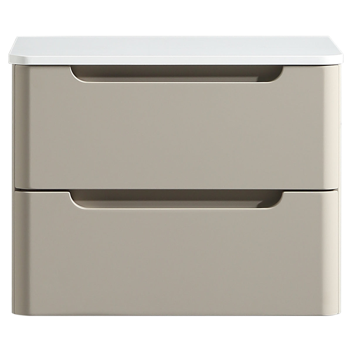 Tailored Monza 500mm Wall Hung Vanity with Sintered Stone Counter Top, Soft Coffee - view 3