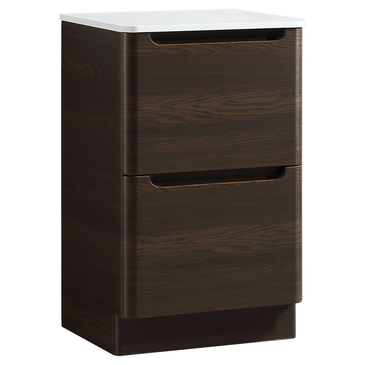 Tailored Monza 500mm Floor Standing Vanity with Sintered Stone Counter Top, Espresso Oak - view 3