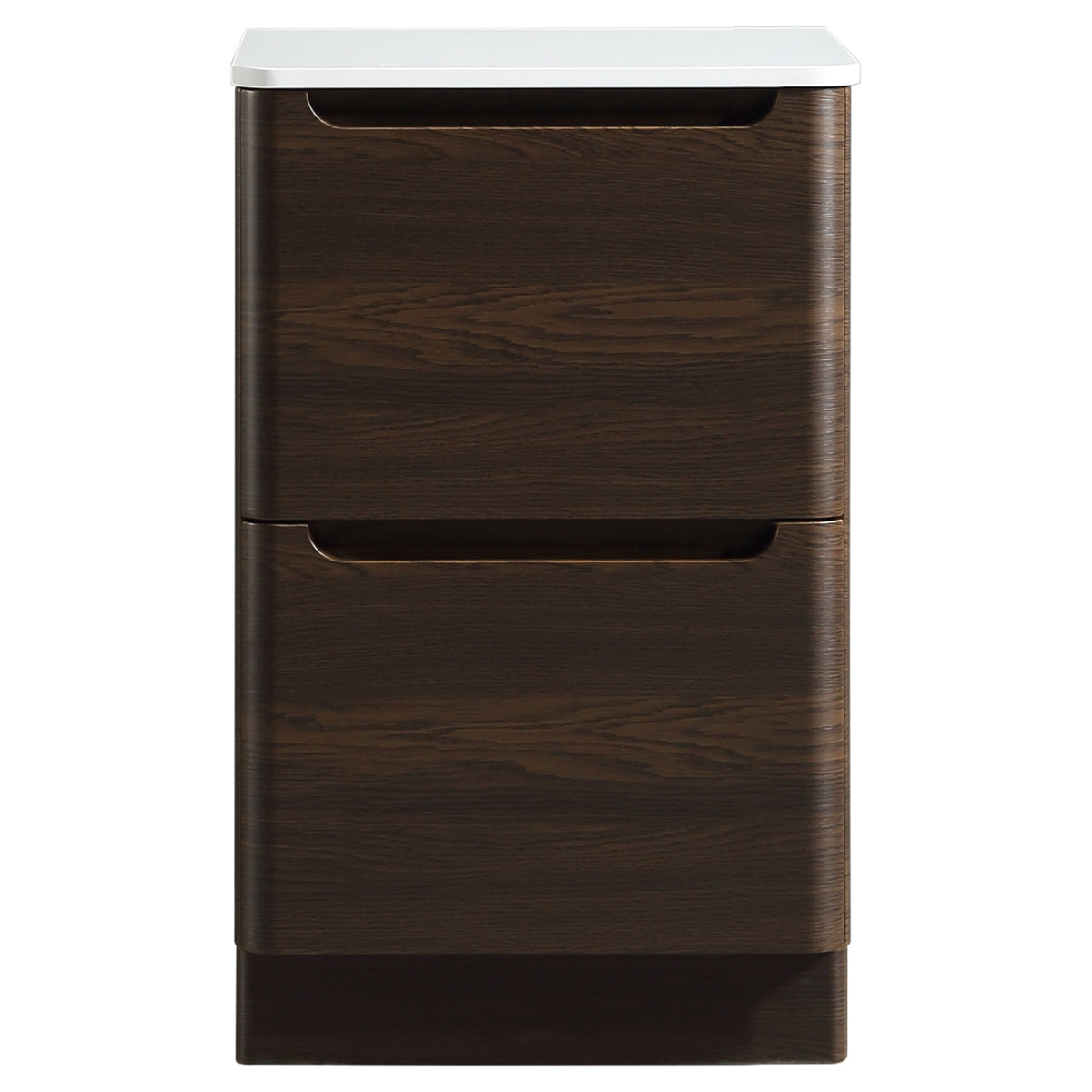 Tailored Monza 500mm Floor Standing Vanity with Sintered Stone Counter Top, Espresso Oak - view 6