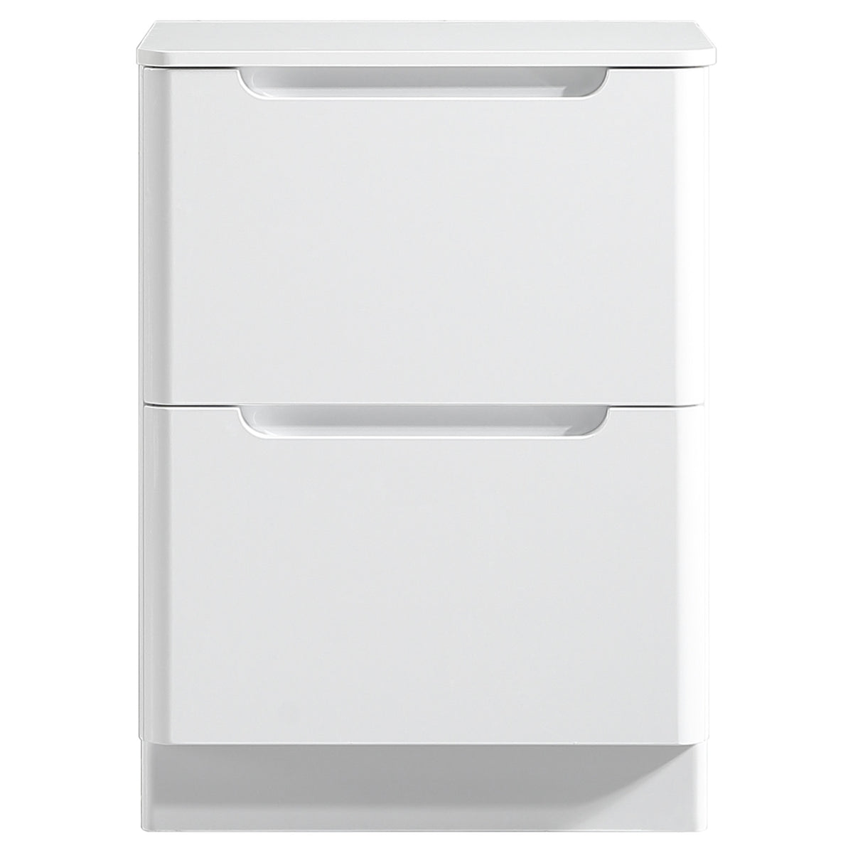 Tailored Monza Floor Standing Vanity with Sintered Stone Counter Top - White Gloss