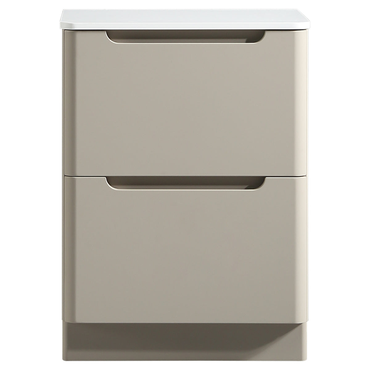 Tailored Monza 600mm Floor Standing Vanity with Sintered Stone Counter Top, Soft Coffee - view 5