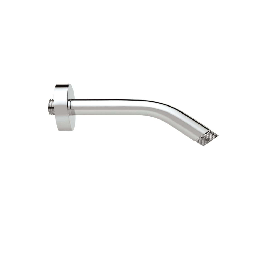 Shower head extension pipe made of polished chrome for modern bathrooms and plumbing installations. Durable and easy to install, ideal for replacing or upgrading shower fittings.