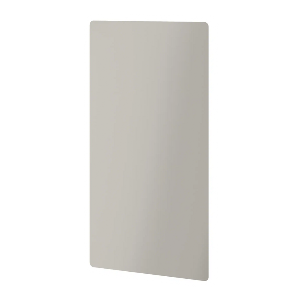 Stylish rectangular bathroom mirror with rounded corners, ideal for modern bathroom decor, providing functional and aesthetic value for stylish bathroom interiors.