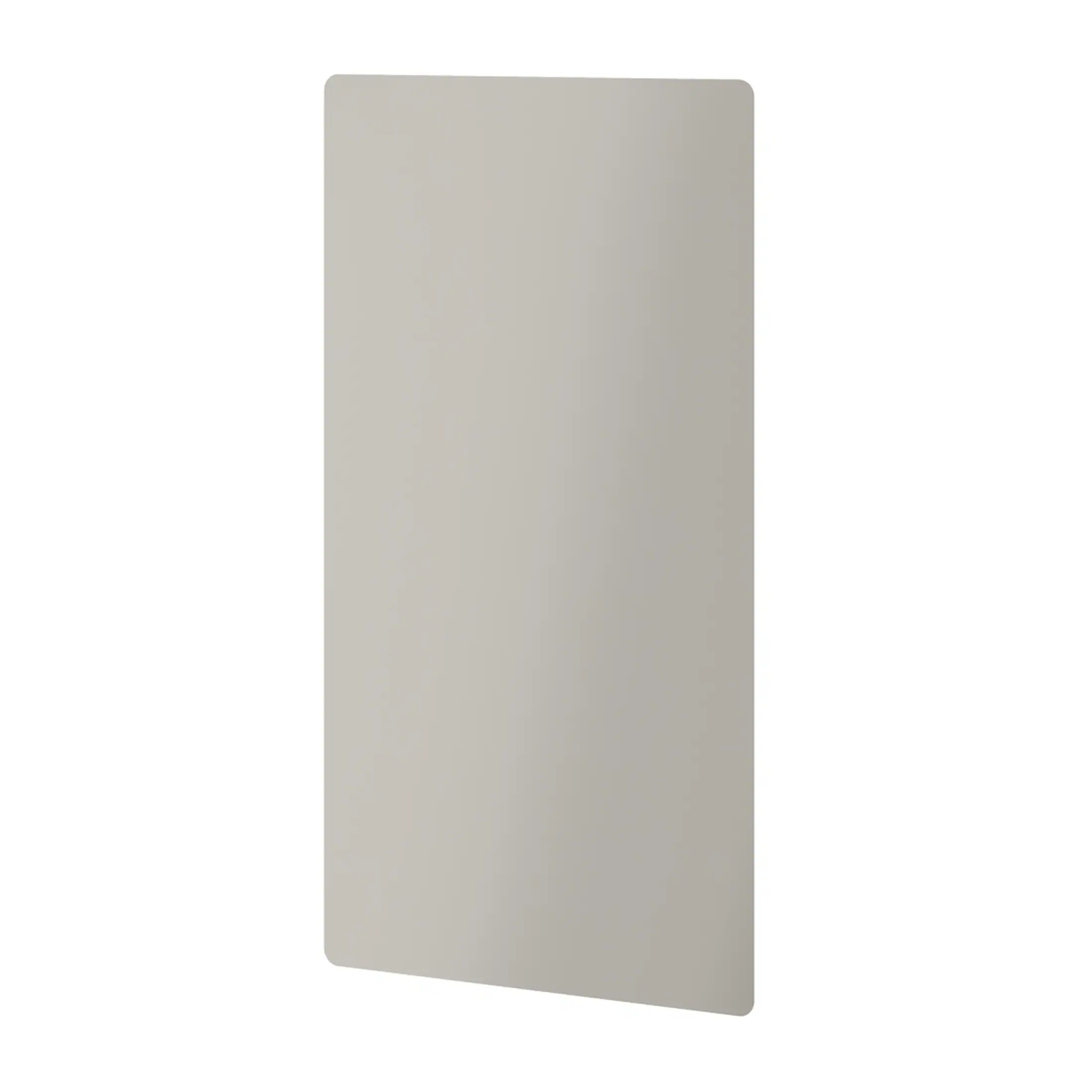 Stylish rectangular bathroom mirror with rounded corners, ideal for modern bathroom decor, providing functional and aesthetic value for stylish bathroom interiors.