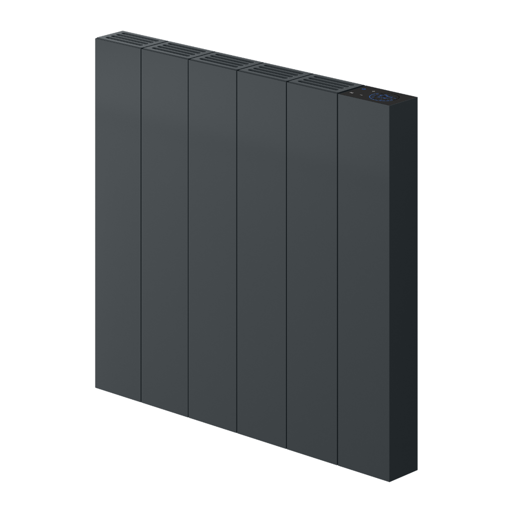 Reina Nika Horizontal Anthracite Electric Radiator 500mm X 544mm