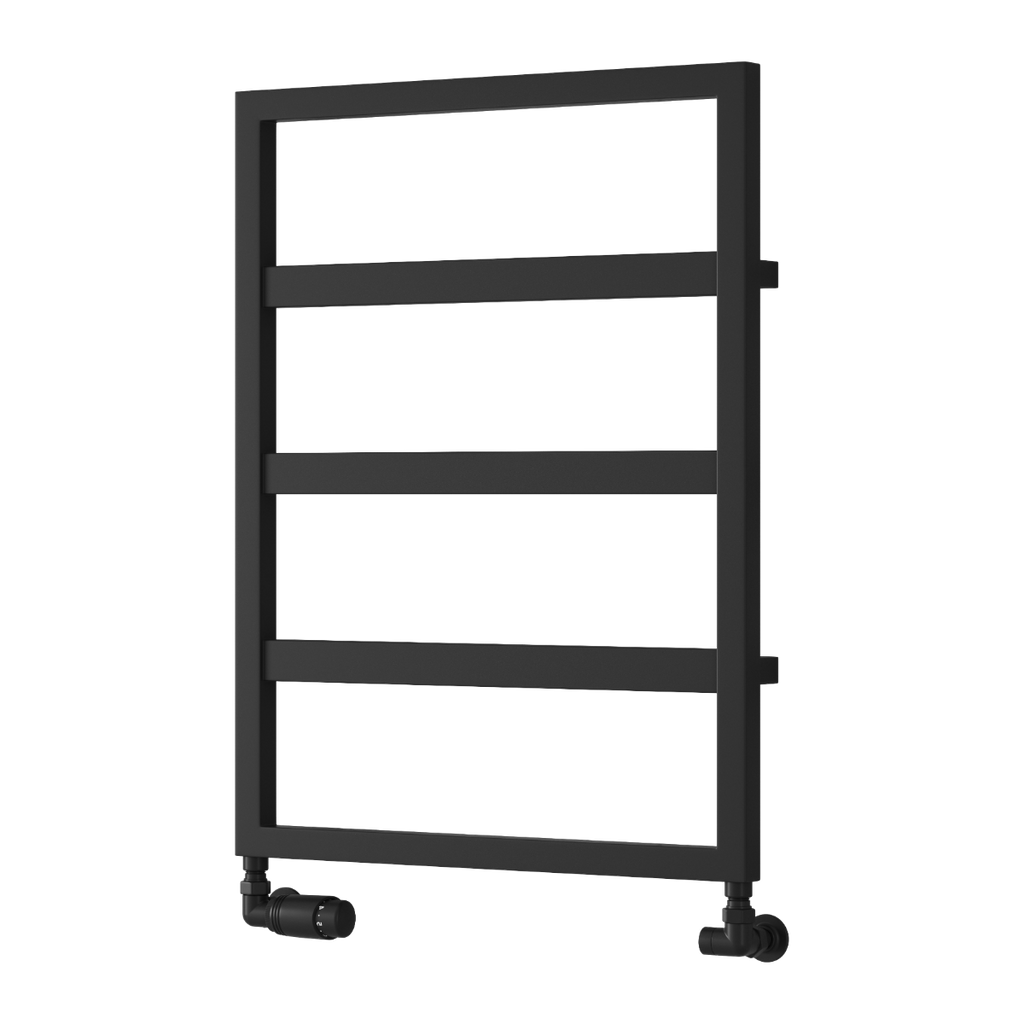 Reina Rezzo Black Heated Towel Rail 740mm X 450mm