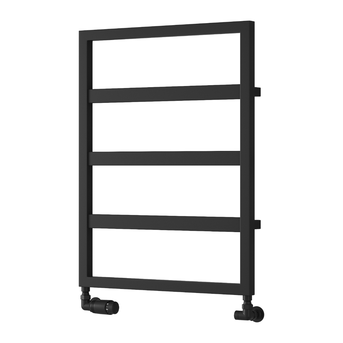 Reina Rezzo Black Heated Towel Rail 740mm X 450mm