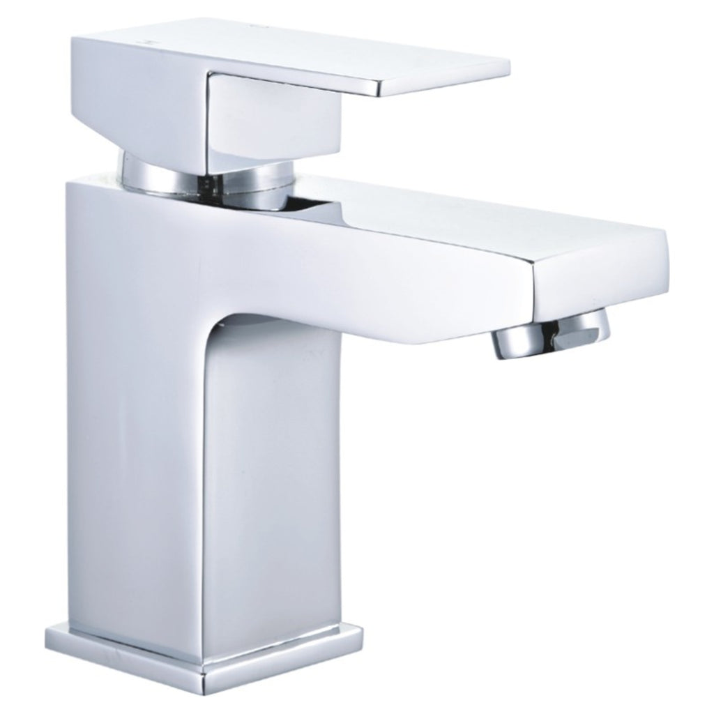 Tailored Raglan Modern Square Basin Mixer Tap - Chrome