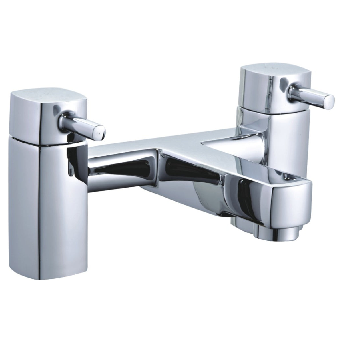 Tailored Newport Square Bath Filler Tap - Chrome