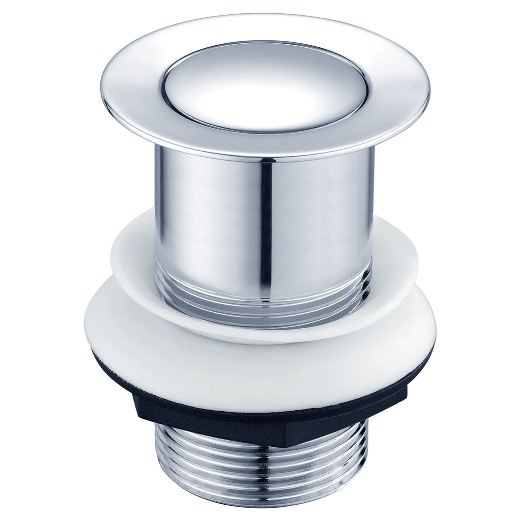 Tailored Unslotted Click Clack Basin Waste, Chrome