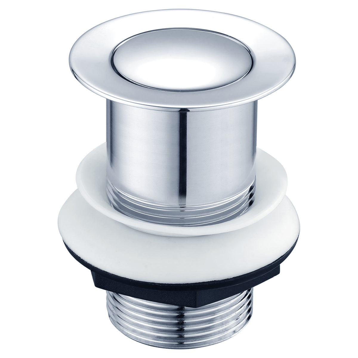 Tailored Unslotted Click Clack Basin Waste, Chrome