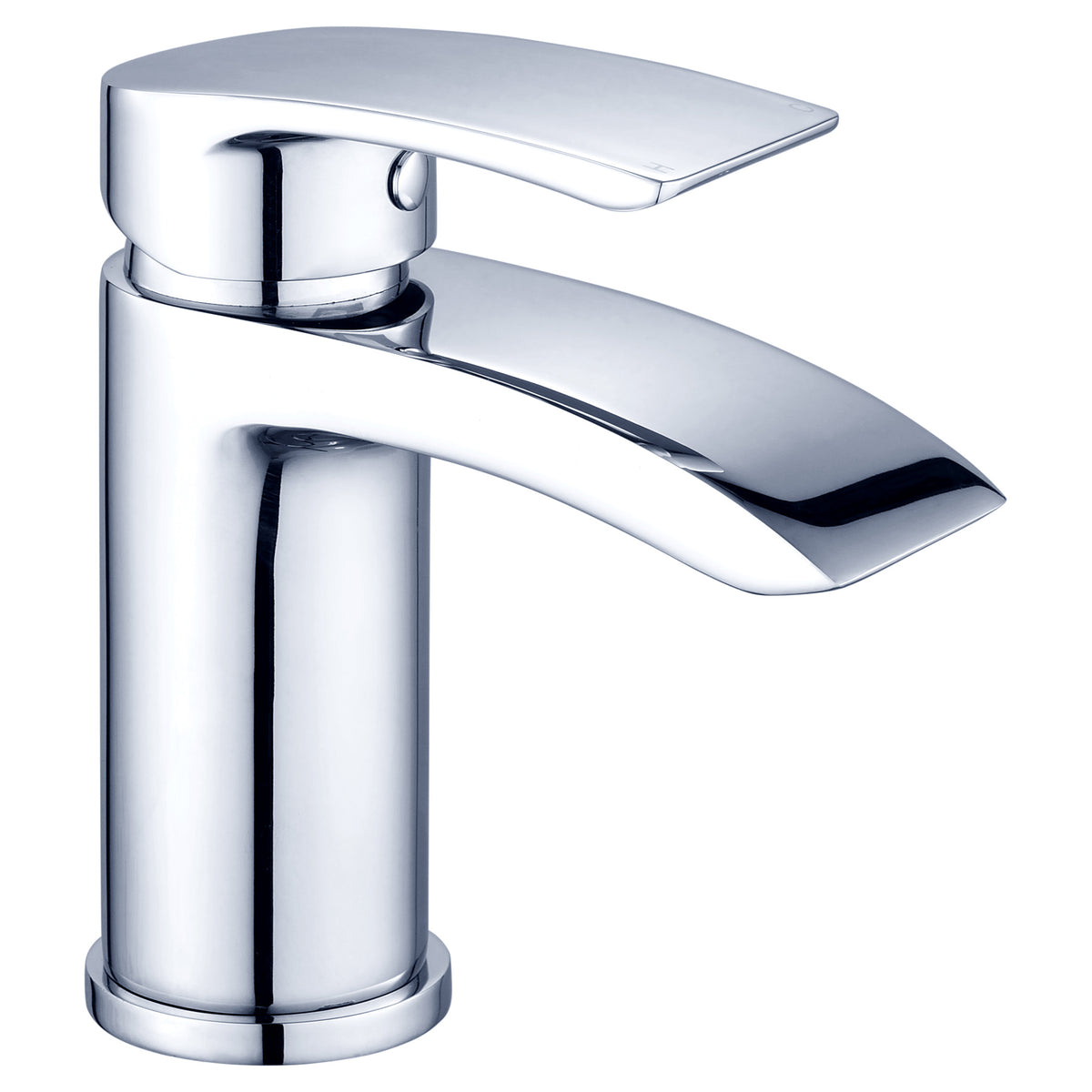 Tailored Holyhead Modern Round Mono Basin Mixer Tap With Waste - Chrome