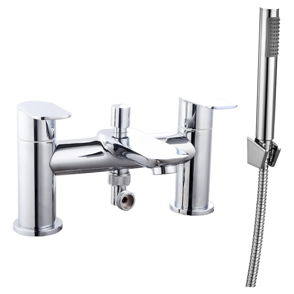Tailored Barmouth Bath Shower Mixer Tap With Hose And Handset - Chrome