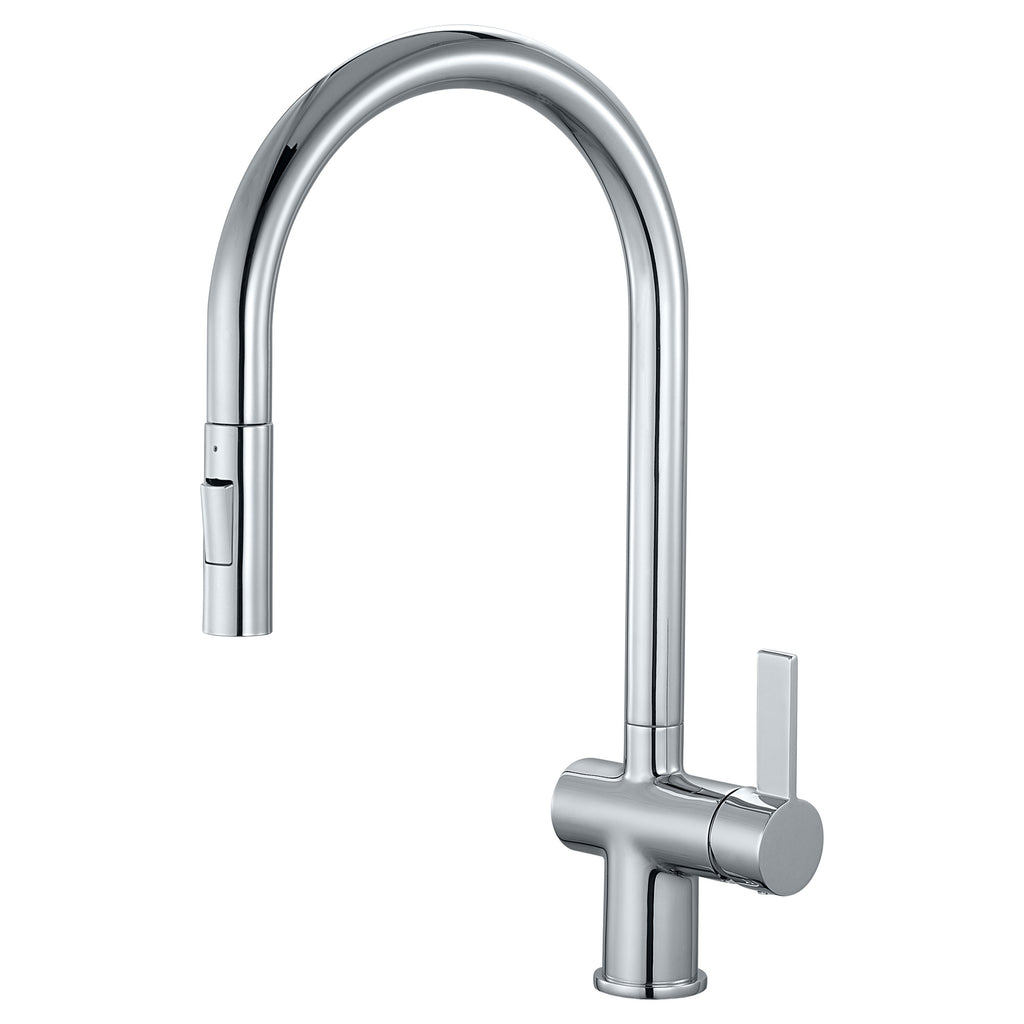 Tailored Mayhill Single Lever Pull Out Kitchen Mixer Tap, Chrome
