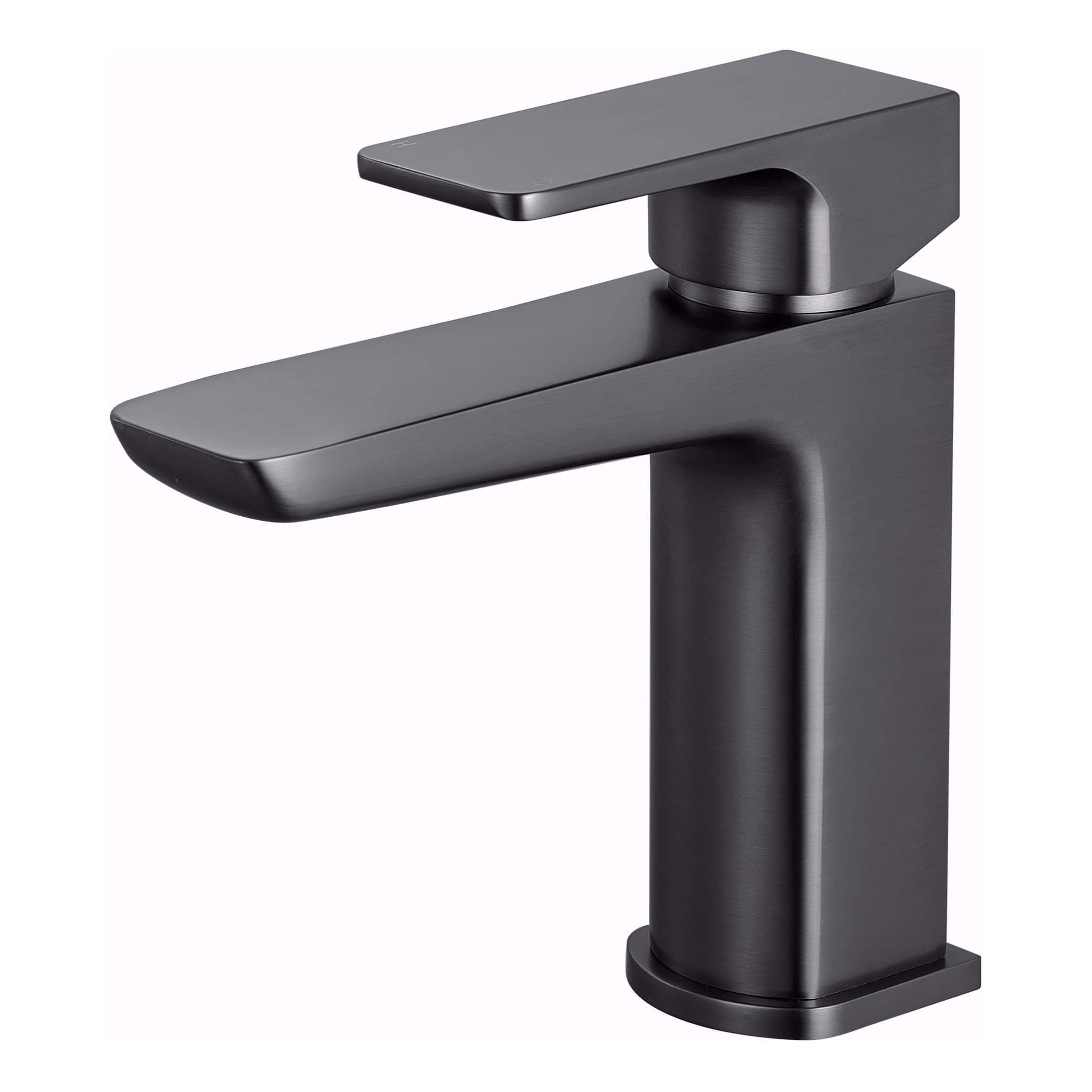 Modern black matte bathroom sink tap with sleek design, perfect for contemporary bathroom renovations and stylish tapware collections.
