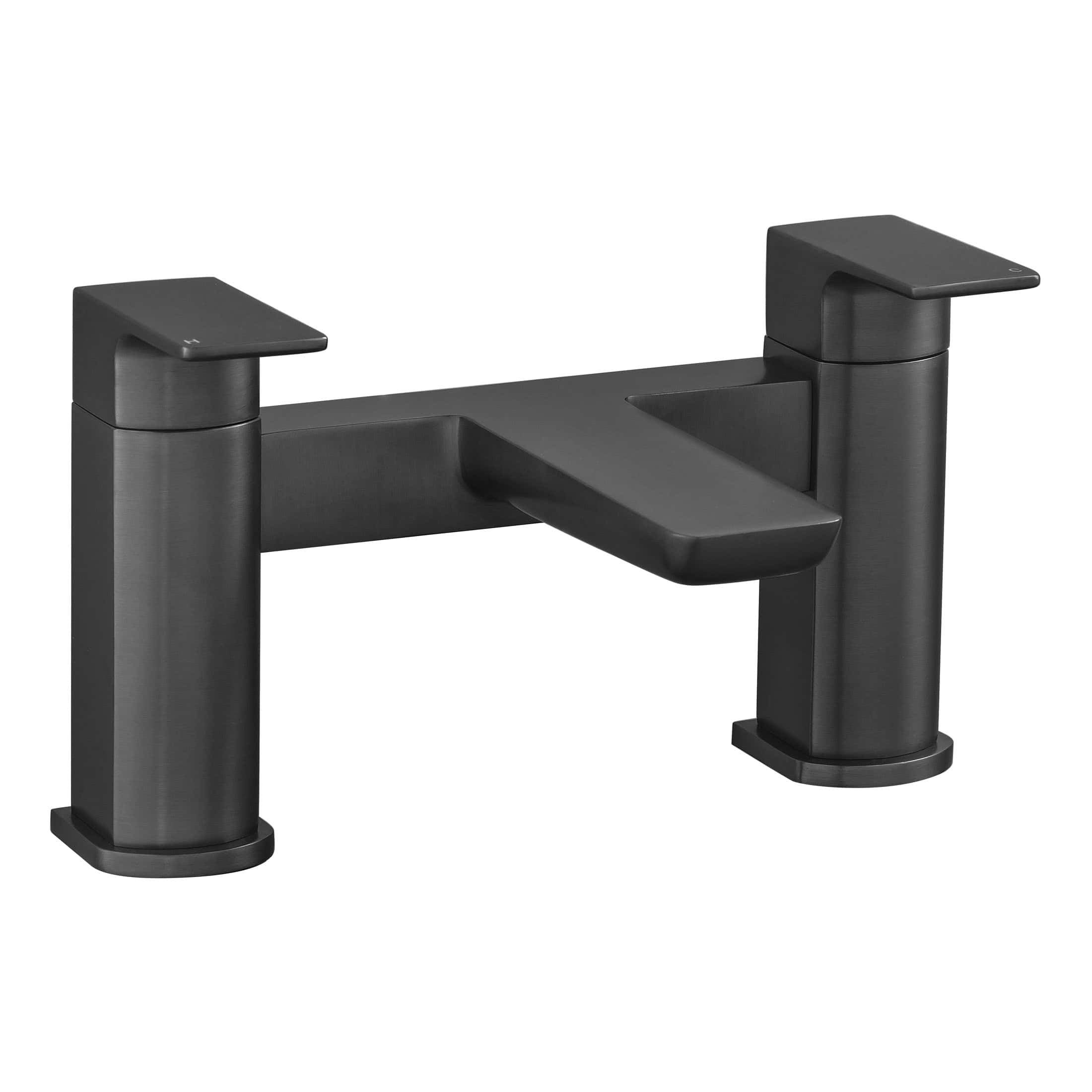 Modern black bathroom tap with sleek, contemporary design suitable for luxury bathroom installations.