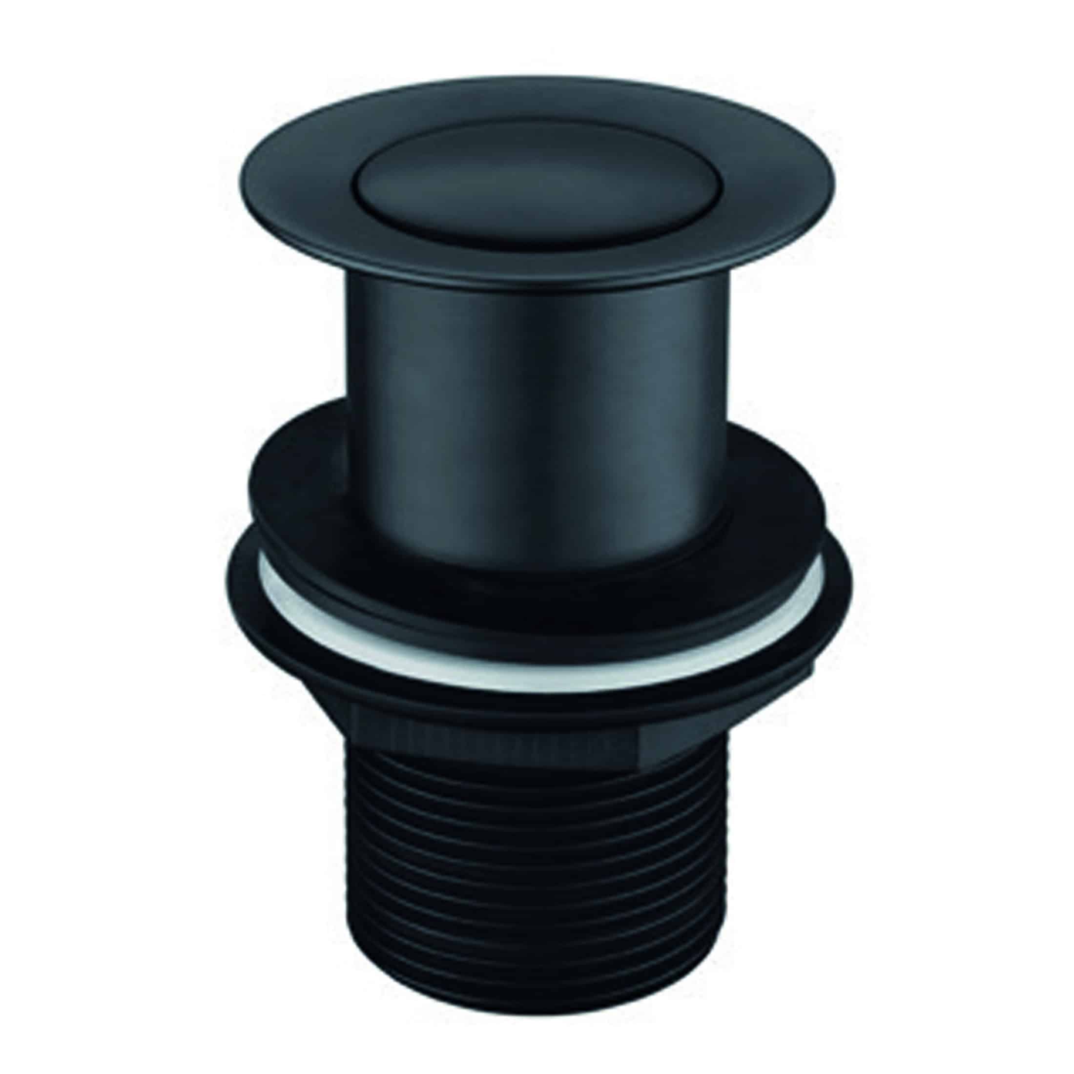 Black bathroom sink waste trap for modern plumbing fixtures, durable and easy to install, ideal for bathroom renovation projects.