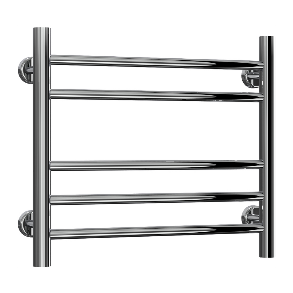 Reina Luna Polished Stainless Steel Heated Towel Rail 430mm X 500mm