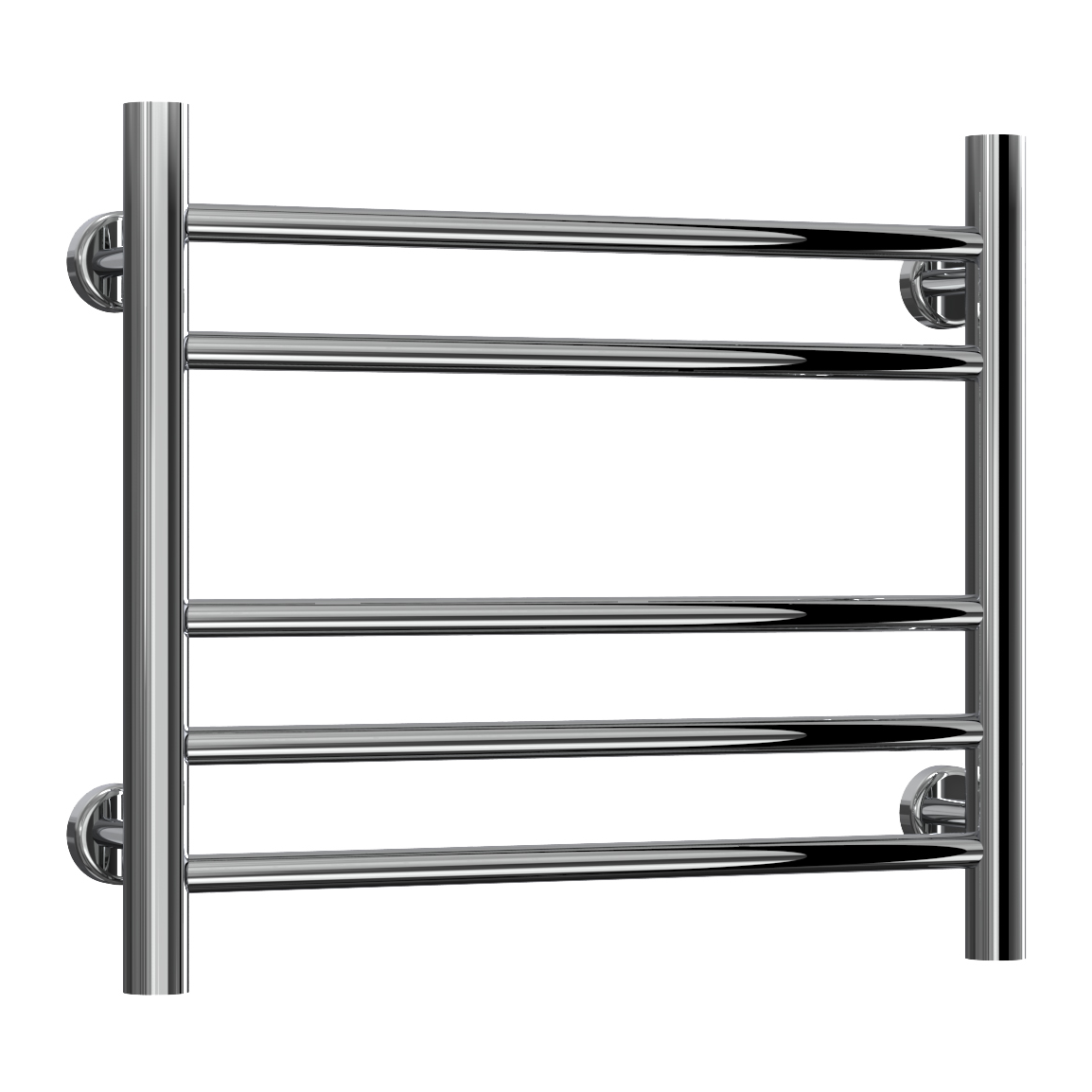 Reina Luna Polished Stainless Steel Heated Towel Rail 430mm X 500mm