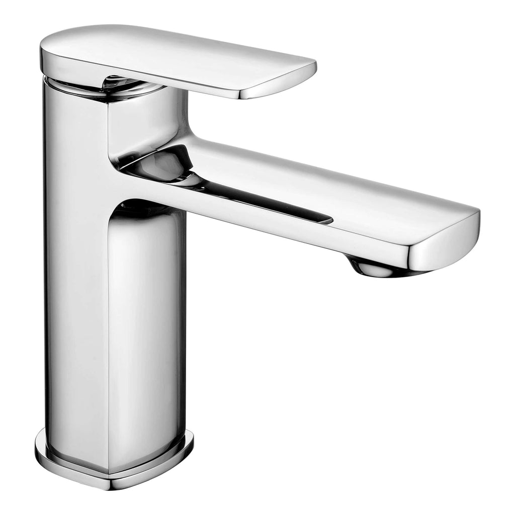 Chrome bathroom sink faucet with modern design and sleek finish for contemporary bathrooms. Perfect for stylish, functional bathroom upgrades.