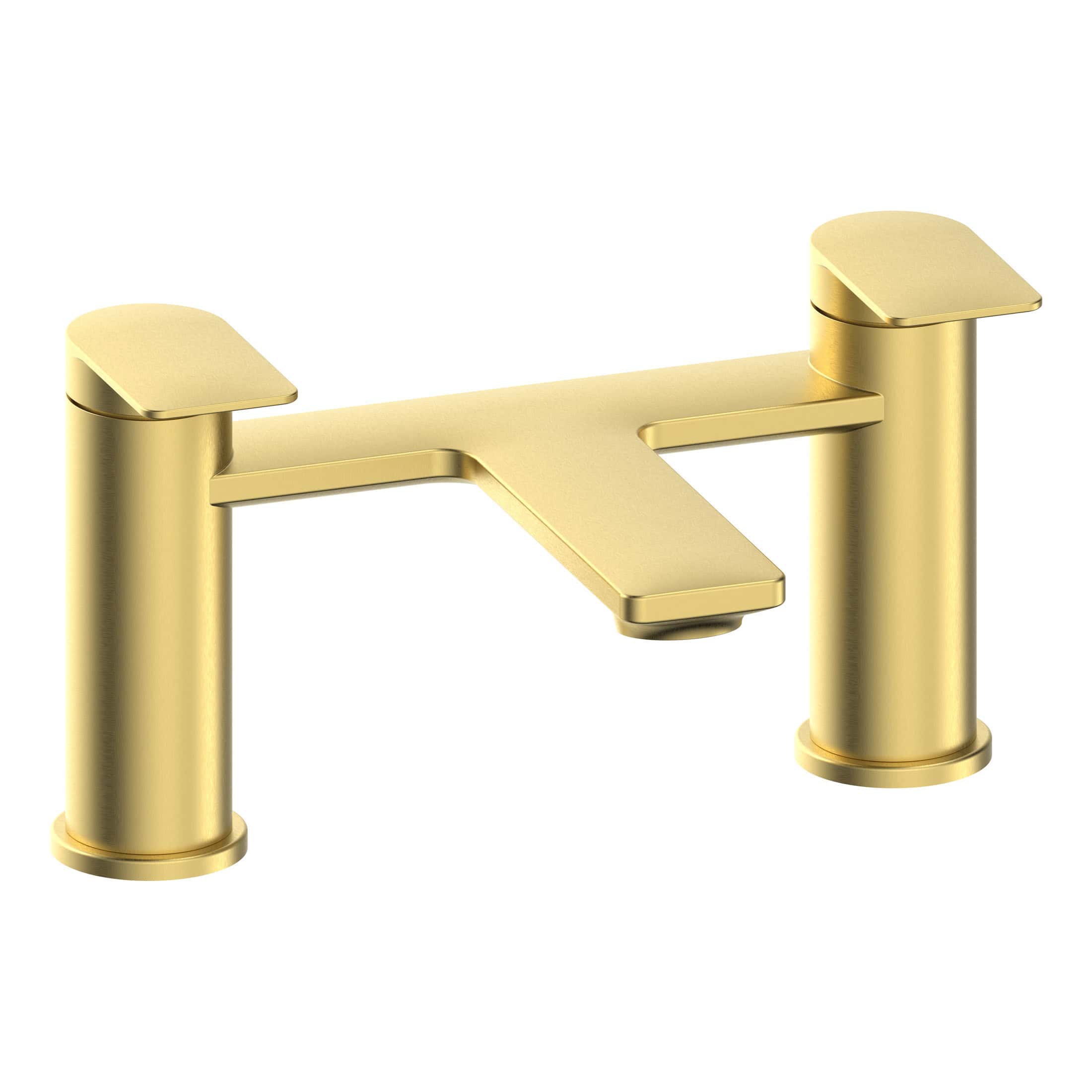 Shower tap bridge in elegant matte gold finish with modern design, suitable for luxury bathroom fixtures and high-end plumbing installations. Perfect for upgrading your bathroom look.