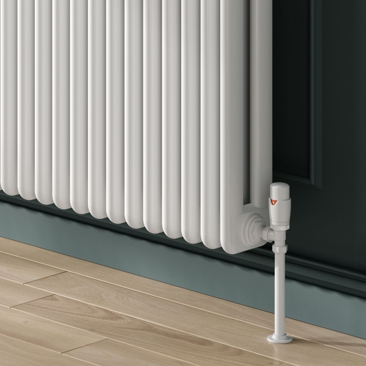 Reina Hedingham Horizontal White Designer Radiator